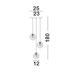 Lampa wisząca CABRAL LE42904 Luces Exclusivas - zdjęcie dodatkowe 7