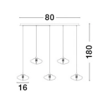 Lampa wisząca NAYARIT LE42902 Luces Exclusivas - zdjęcie dodatkowe 4