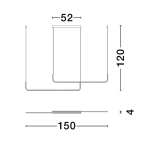 Lampa wisząca PIURA LE44357 Luces Exclusivas - zdjęcie dodatkowe 2