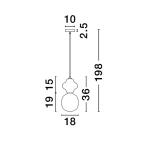 Lampa wisząca VILROSA LE44556 Luces Exclusivas - zdjęcie dodatkowe 2