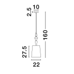 Lampa wisząca ALEM LE44202 Luces Exclusivas - zdjęcie dodatkowe 2