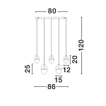 Lampa wisząca ARENA LE44332 Luces Exclusivas - zdjęcie dodatkowe 2