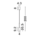 Lampa wisząca BAHAMA LE43628 LUCES EXCLUSIVAS - zdjęcie dodatkowe 3