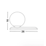 Lampa stołowa PLATA LE41763 Luces Exclusivas - zdjęcie dodatkowe 2