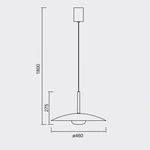 Lampa wisząca Mantra Lidia 8975MA - zdjęcie dodatkowe 1