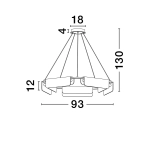 Lampa wisząca MAIRANA LE44617 Luces Exclusivas - zdjęcie dodatkowe 2