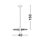Lampa wisząca BAMEPA LE44343 Luces Exclusivas - zdjęcie dodatkowe 2