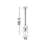 Lampa wisząca JUCHITAN LE71501 Luces Exclusivas - zdjęcie dodatkowe 4
