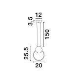 Lampa wisząca BARRE LE43549 LUCES EXCLUSIVAS - zdjęcie dodatkowe 2