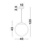 Lampa wisząca CALETA LE41934 Luces Exclusivas - zdjęcie dodatkowe 2