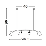 Lampa wisząca CAYES LE42618 Luces Exclusivas - zdjęcie dodatkowe 4
