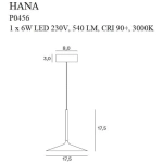 Lampa wisząca HANA P0456 MaxLight - zdjęcie dodatkowe 2