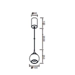 Lampa wisząca Mantra Drop 8891MA - zdjęcie dodatkowe 3