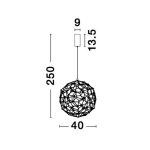 Lampa wisząca ALTA LE41321 Luces Exclusivas - zdjęcie dodatkowe 3