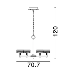Lampa wisząca MINEROS LE44585 Luces Exclusivas - zdjęcie dodatkowe 2