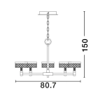 Lampa wisząca MINEROS LE44586 Luces Exclusivas - zdjęcie dodatkowe 2