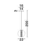 Lampa wisząca MORROS LE44489 Luces Exclusivas - zdjęcie dodatkowe 3