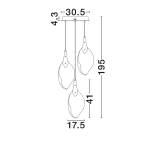 Lampa wisząca ADEJE LE45701 Luces Exclusivas - zdjęcie dodatkowe 3