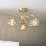 kinkiecik.pl Lampa sufitowa DIMPLE 3LT SEMI FLUSH 91968 ENDON