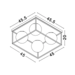 Plafon PLATA LE41787 Luces Exclusivas - zdjęcie dodatkowe 1