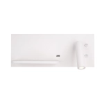 Superior W0291l Kinkiet Z Gniazdem Usb I Ładowarką Indukcyjną Biały MaxLight - zdjęcie produktu