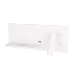 Superior W0291l Kinkiet Z Gniazdem Usb I Ładowarką Indukcyjną Biały MaxLight