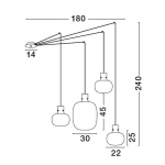 Lampa wisząca PADRE LE42632 Luces Exclusivas - zdjęcie dodatkowe 7