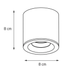 FORM C0215 LAMPA SUFITOWA BIAŁA IP65 C0215 MaxLight - zdjęcie dodatkowe 1