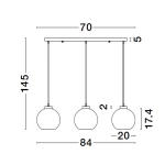 Lampa wisząca REPOS LE42651 Luces Exclusivas - zdjęcie dodatkowe 5