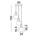 Lampa wisząca BANES LE42655 Luces Exclusivas - zdjęcie dodatkowe 6