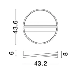 Plafon CROIX LE42658 Luces Exclusivas - zdjęcie dodatkowe 5