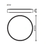 Organic P0476D Lampa Wisząca Złota Ściemnialna MaxLight - zdjęcie produktu
