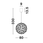 Lampa wisząca ALTA LE41323 Luces Exclusivas - zdjęcie dodatkowe 2
