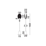 Lampa podłogowa CONSUEGRA LE46003 Luces Exclusivas - zdjęcie dodatkowe 2