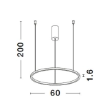 Lampa wisząca TOLUCA 60cm LE42780 Luces Exclusivas - zdjęcie dodatkowe 3