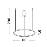 Lampa wisząca TOLUCA 60cm LE42786 Luces Exclusivas - zdjęcie dodatkowe 4