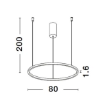 Lampa wisząca TOLUCA 80cm LE42781 Luces Exclusivas - zdjęcie dodatkowe 3