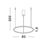 Lampa wisząca TOLUCA LE42778 80cm Luces Exclusivas - zdjęcie dodatkowe 3