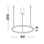 Lampa wisząca TOLUCA 80cm LE42787 Luces Exclusivas - zdjęcie dodatkowe 4