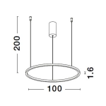 Lampa wisząca TOLUCA 100cm LE42788 Luces Exclusivas - zdjęcie dodatkowe 4