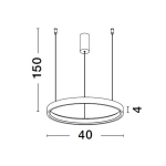 Lampa wisząca ZACAPU 40cm LE42795 Luces Exclusivas - zdjęcie dodatkowe 5