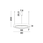 Lampa wisząca SONORA 80cm LE42810 Luces Exclusivas - zdjęcie dodatkowe 1