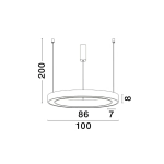 Lampa wisząca SONORA 100cm LE42815 Luces Exclusivas - zdjęcie dodatkowe 2