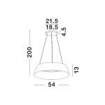 Lampa wisząca CANCUN 54cm LE42804 Luces Exclusivas - zdjęcie dodatkowe 1