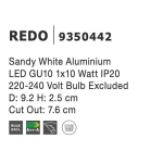 Oprawa podtynkowa BENIDORM LE61401 Luces Exclusivas - zdjęcie dodatkowe 4