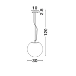 Lampa wisząca FLANDES LE42364 Luces Exclusivas - zdjęcie dodatkowe 3
