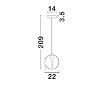Lampa wisząca HUALMAY LE44832 Luces Exclusivas - zdjęcie dodatkowe 2