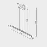 Lampa wisząca Mantra Lineal 8957MA - zdjęcie dodatkowe 1