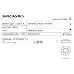 Oprawa stropowa Savio Round AZ2779 AZZARDO