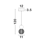 Lampa wisząca PONCE LE42698 Luces Exclusivas - zdjęcie dodatkowe 4